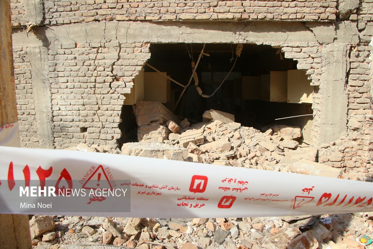 تصاویر: انفجاری مهیب در تبریز