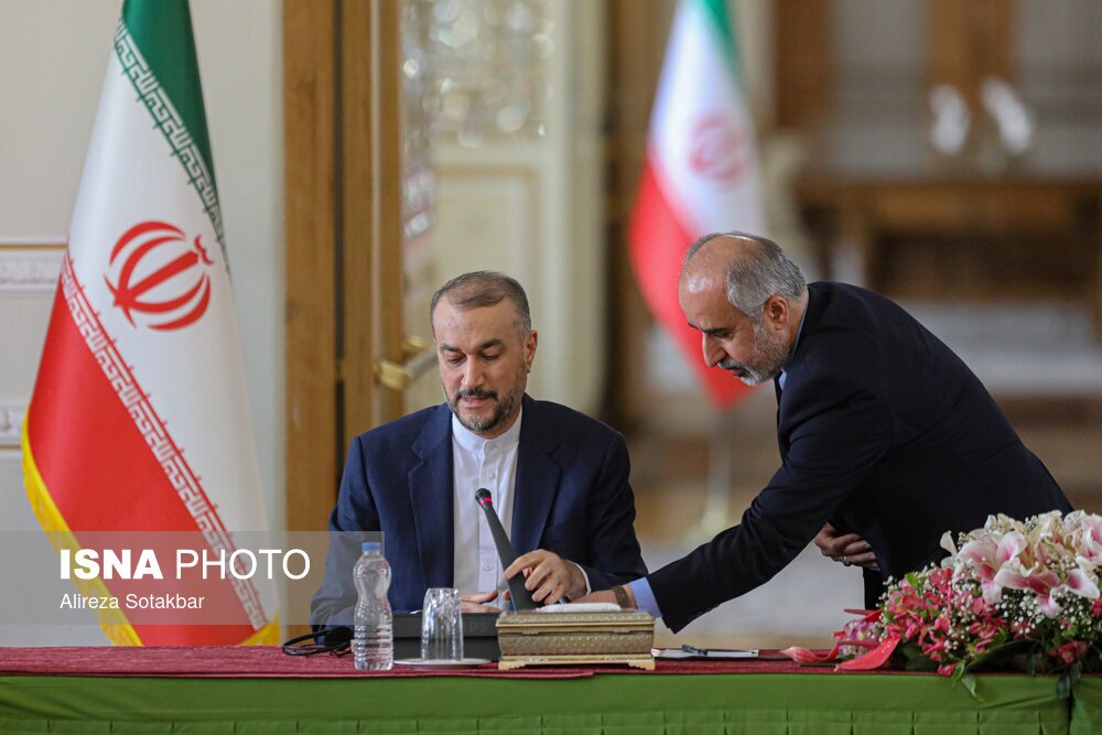 تصاویر: نشست خبری حسین امیرعبداللهیان، وزیر خارجه