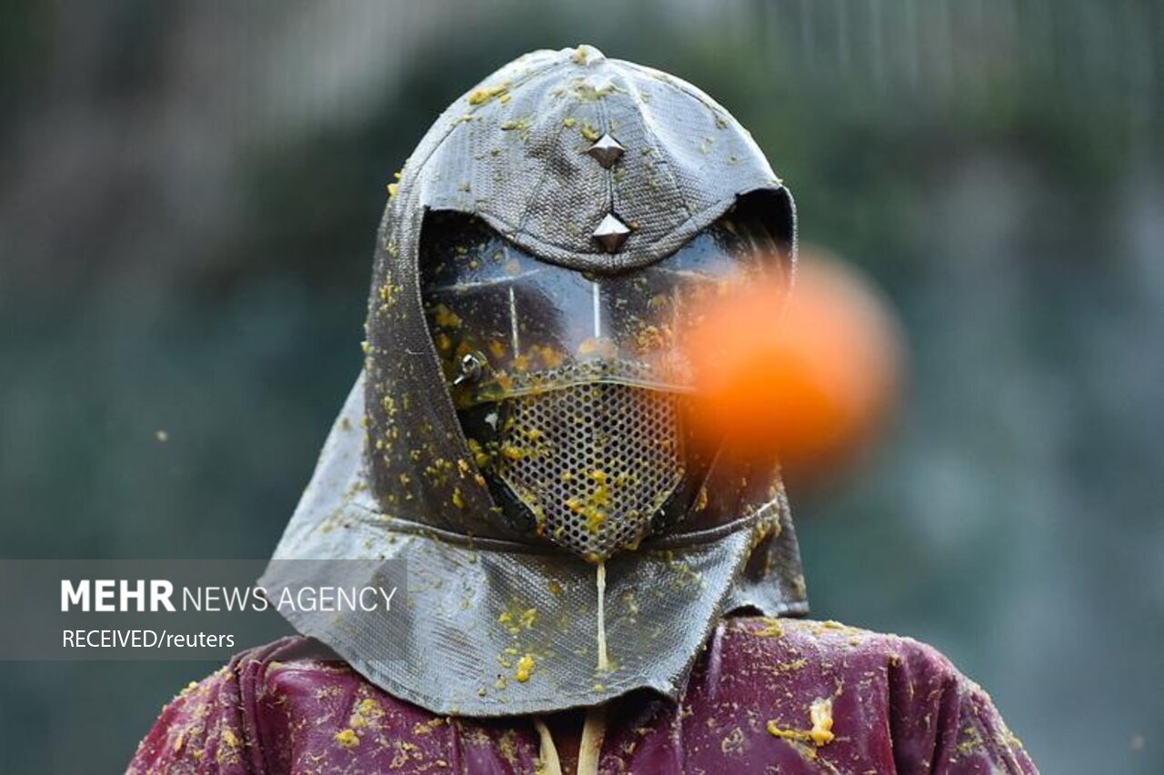 تصاویر: جشن سالانه پرتقال در ایتالیا