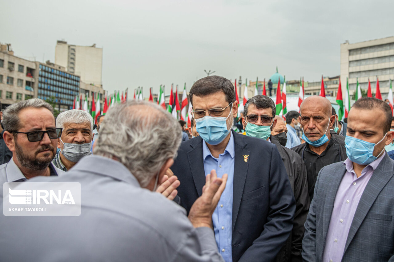 تصاویر: حضور شخصیت ها در راهپیمایی روز قدس