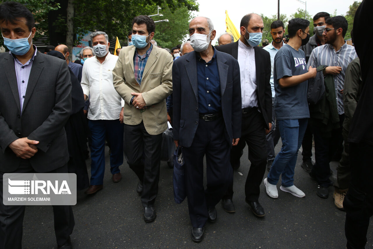 تصاویر: حضور شخصیت ها در راهپیمایی روز قدس