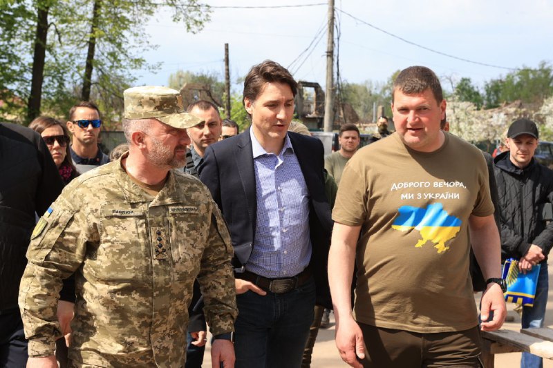 نخست وزیر کانادا از اوکراین دیدار کرد
