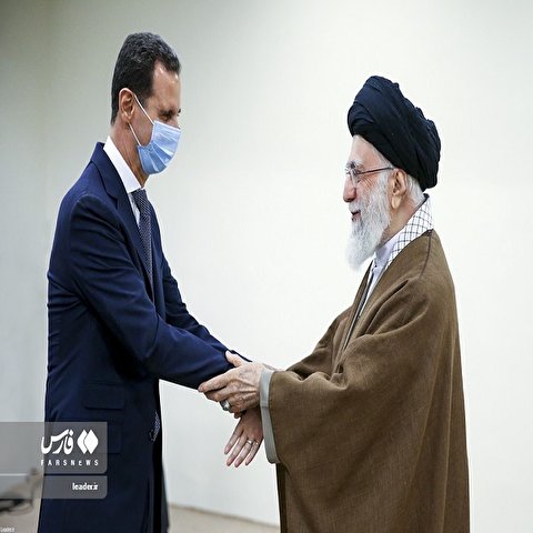 تصاویر: دیدار بشار اسد رئیس‌جمهور سوریه با مقام معظم رهبری