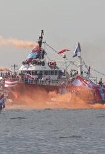 ویدیو / شادی هواداران «ترابوزان اسپور» ترکیه از قهرمانی تیمشان روی دریا