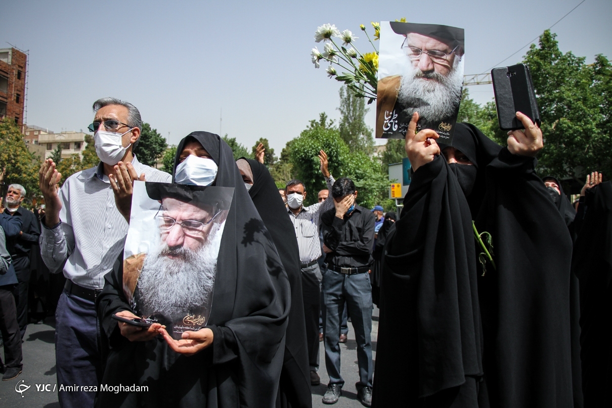 تصاویر: مراسم تشییع پیکر آیت الله فاطمی نیا - دانشگاه تهران