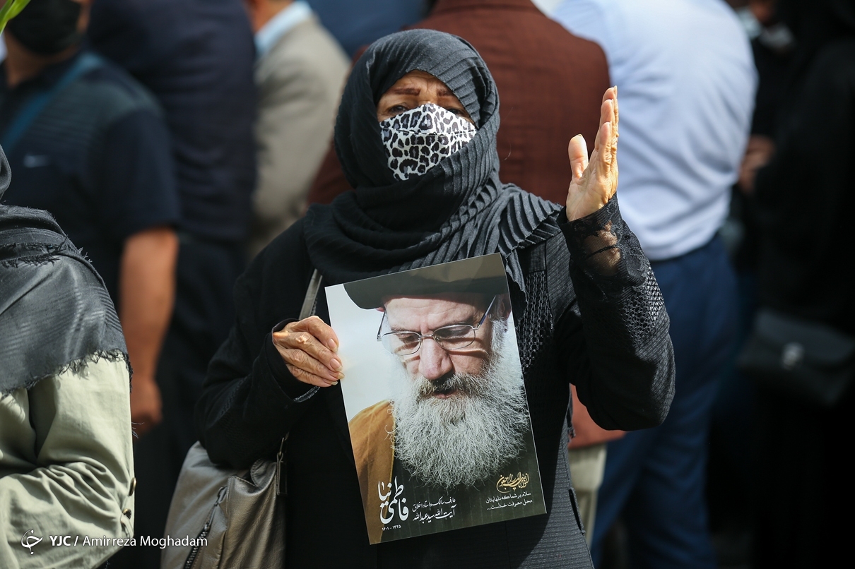 تصاویر: مراسم تشییع پیکر آیت الله فاطمی نیا - دانشگاه تهران
