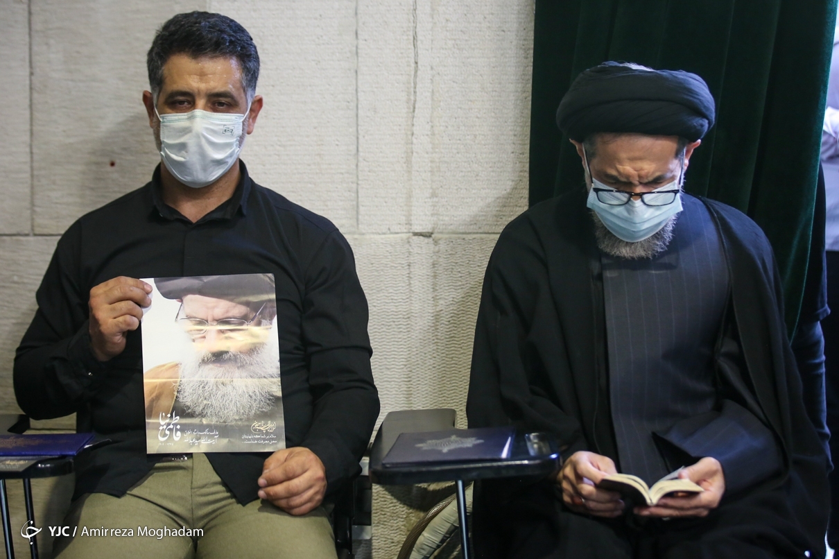 تصاویر: مراسم تشییع پیکر آیت الله فاطمی نیا - دانشگاه تهران