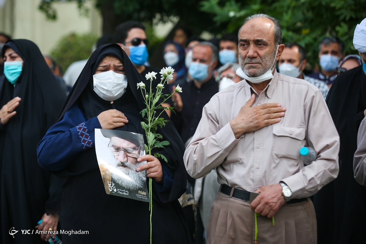 تصاویر: مراسم تشییع پیکر آیت الله فاطمی نیا - دانشگاه تهران