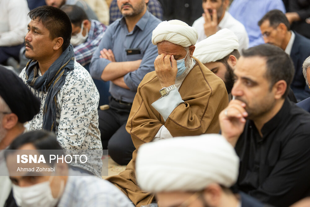 تصاویر: مراسم ختم آیت الله فاطمی نیا در مسجد اعظم قم