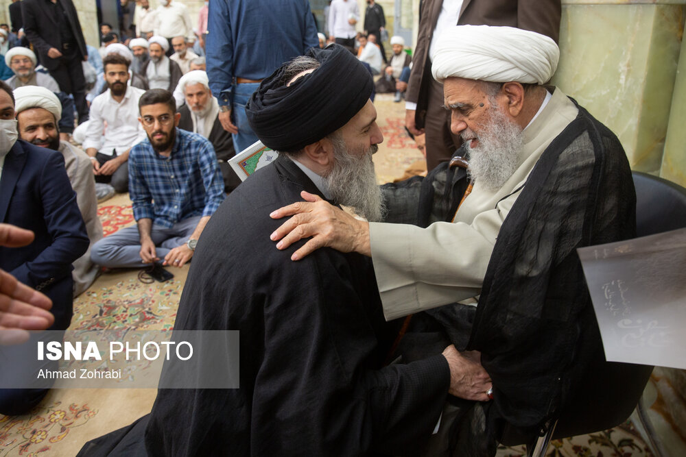 تصاویر: مراسم ختم آیت الله فاطمی نیا در مسجد اعظم قم