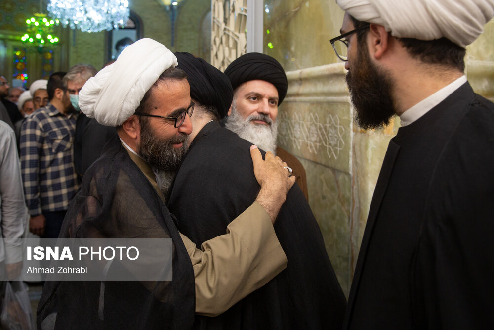 تصاویر: مراسم ختم آیت الله فاطمی نیا در مسجد اعظم قم