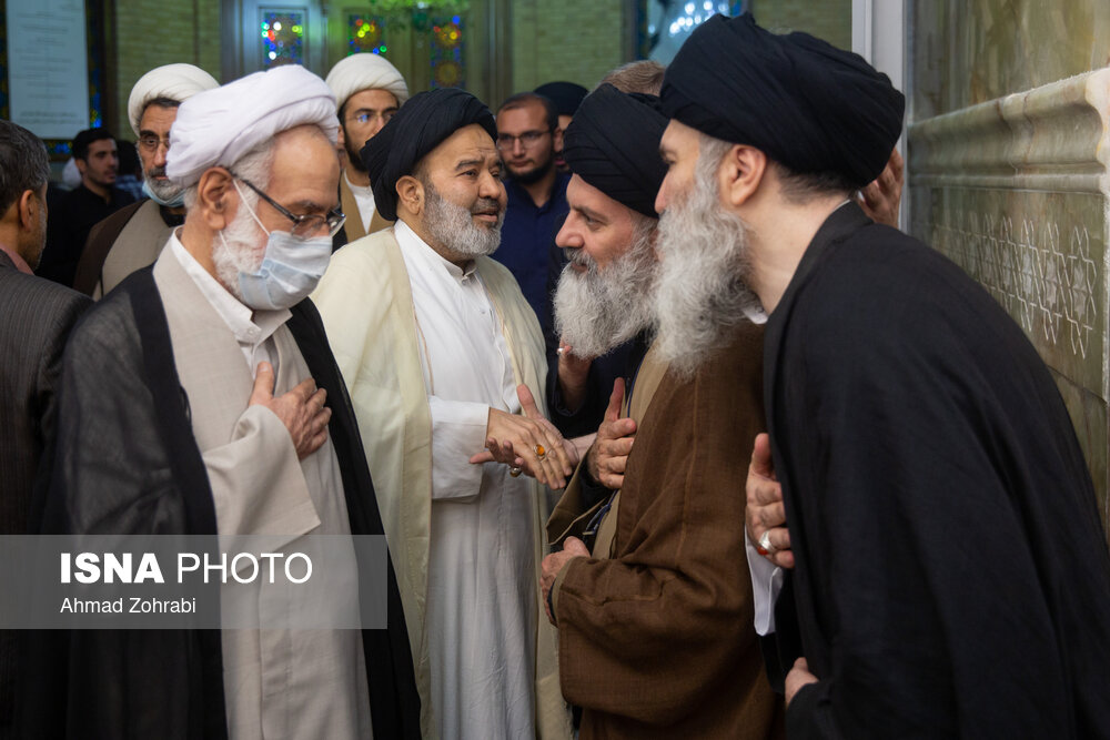 تصاویر: مراسم ختم آیت الله فاطمی نیا در مسجد اعظم قم