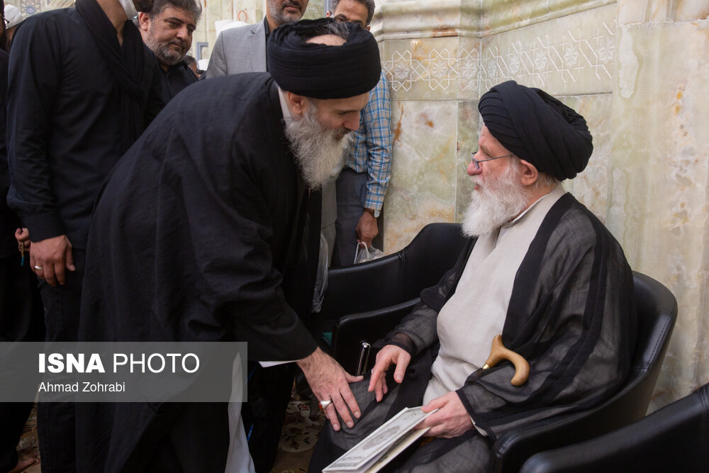 تصاویر: مراسم ختم آیت الله فاطمی نیا در مسجد اعظم قم
