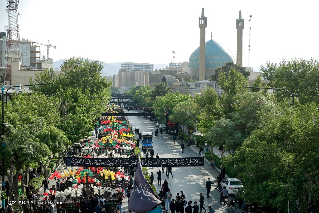 تصاویر: آیین عزاداری دسته علوی - مشهد مقدس