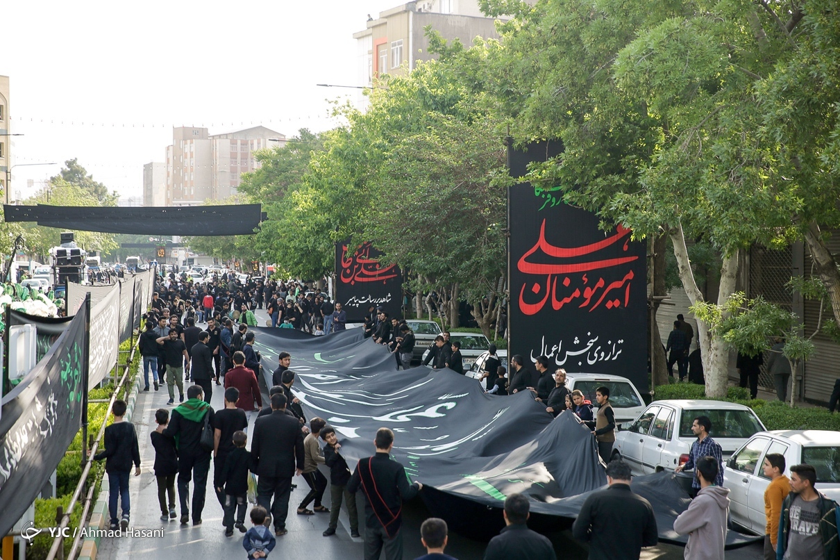 تصاویر: آیین عزاداری دسته علوی - مشهد مقدس
