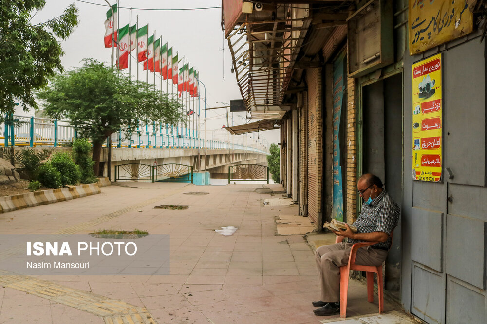 تصاویر: گرد و خاک شدید در اهواز