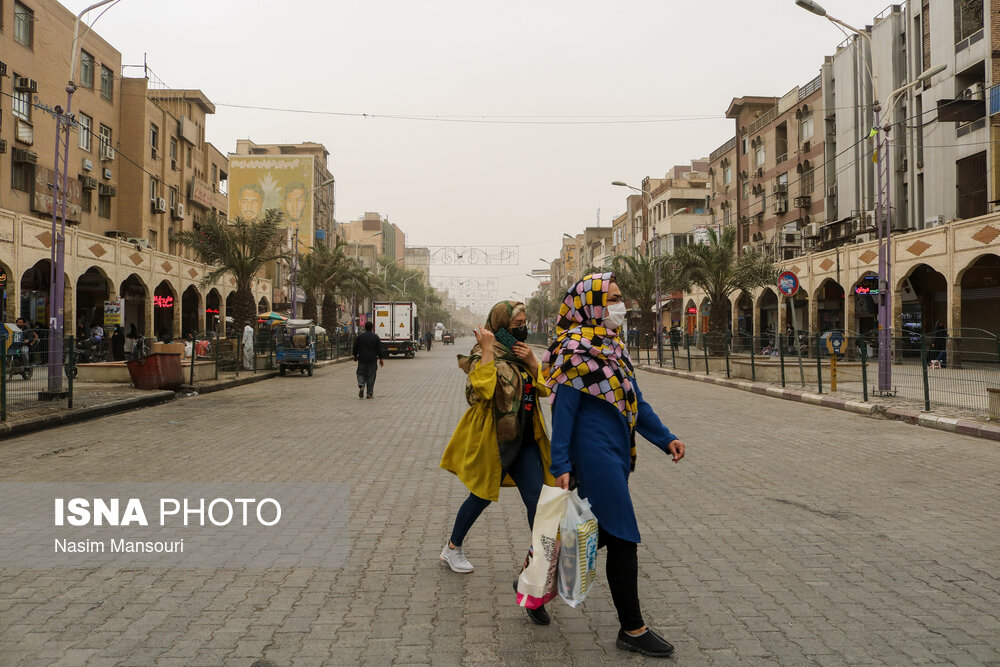 تصاویر: گرد و خاک شدید در اهواز