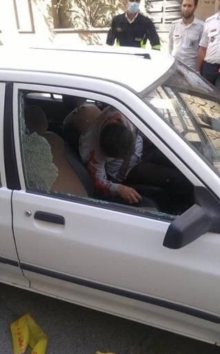 تصاویری از شهید حسن صیاد خدایاری بعد از ترور در خیابان مجاهدین اسلام تهران
