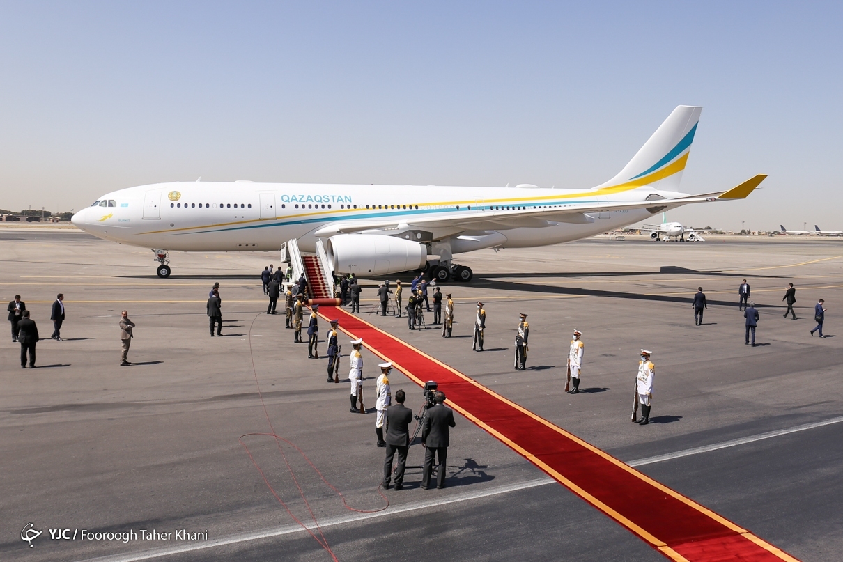 تصاویر: ورود رئیس جمهور قزاقستان به تهران