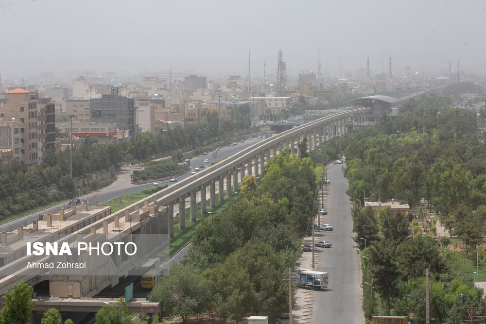 تصاویر: آلودگی شدید هوای شهر قم