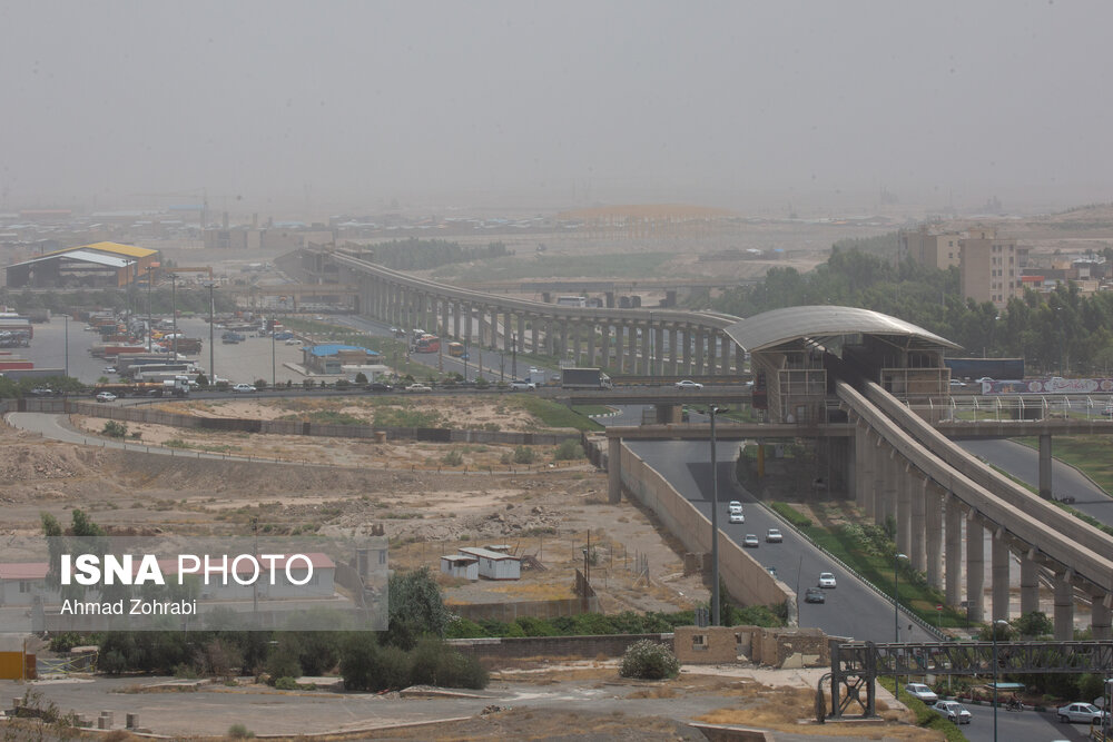 تصاویر: آلودگی شدید هوای شهر قم