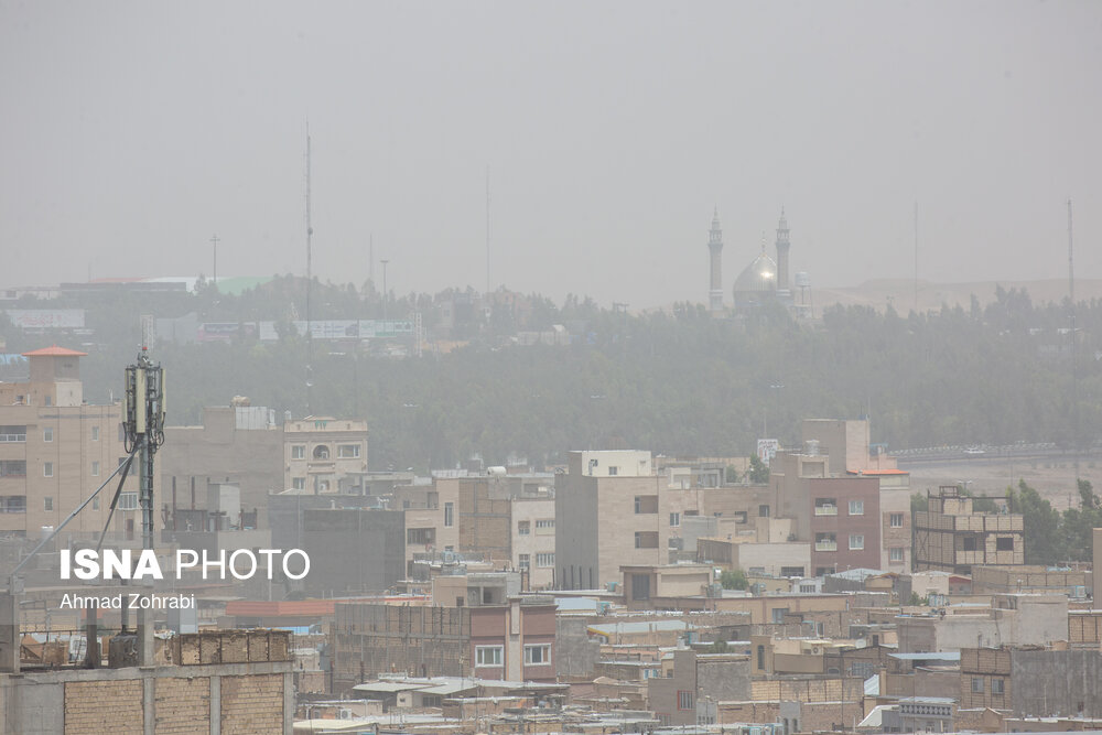 تصاویر: آلودگی شدید هوای شهر قم