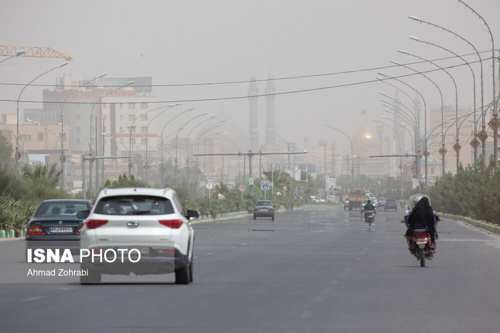 تصاویر: آلودگی شدید هوای شهر قم