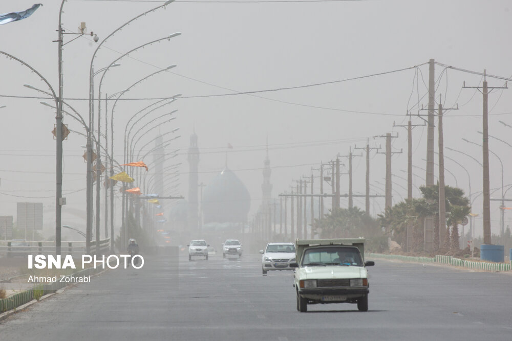 تصاویر: آلودگی شدید هوای شهر قم