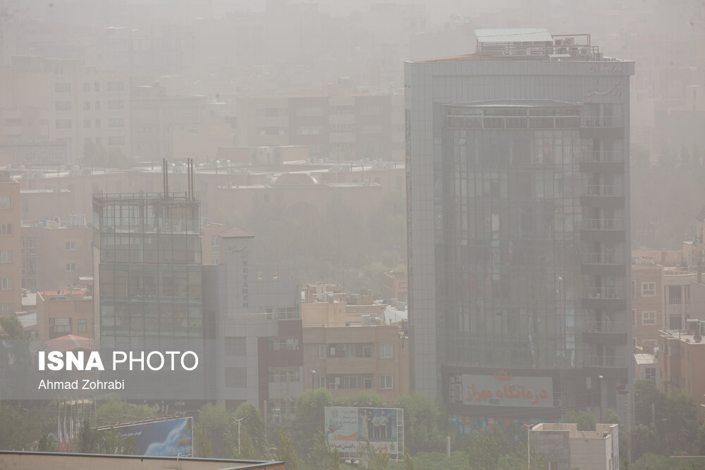 تصاویر: آلودگی شدید هوای شهر قم