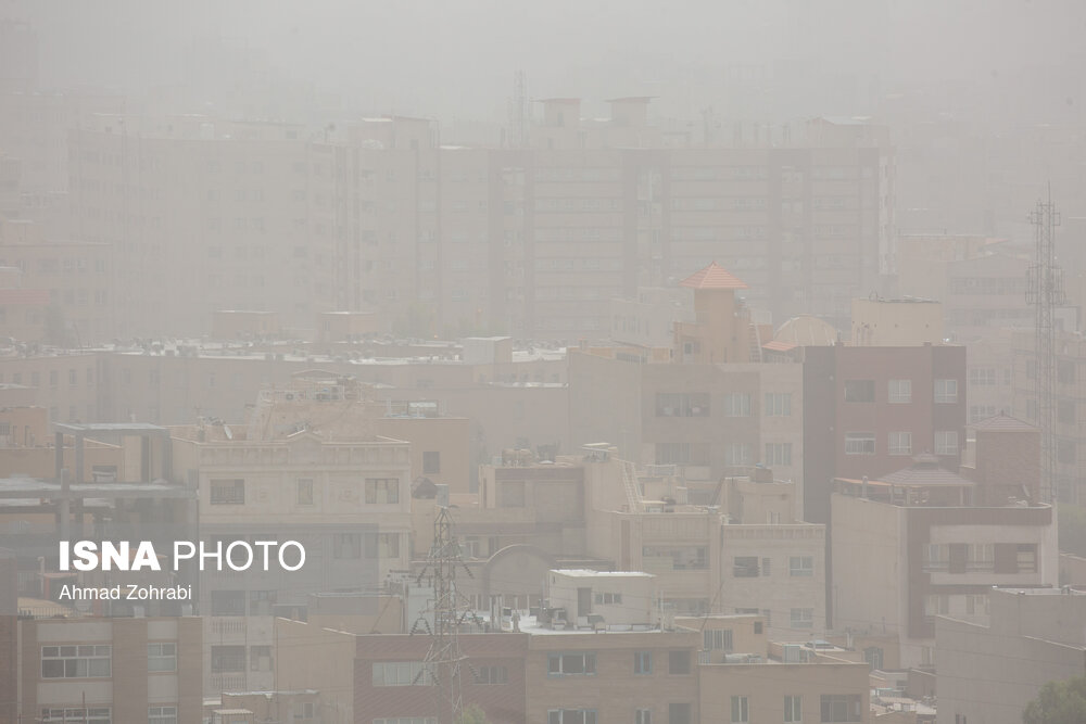 تصاویر: آلودگی شدید هوای شهر قم