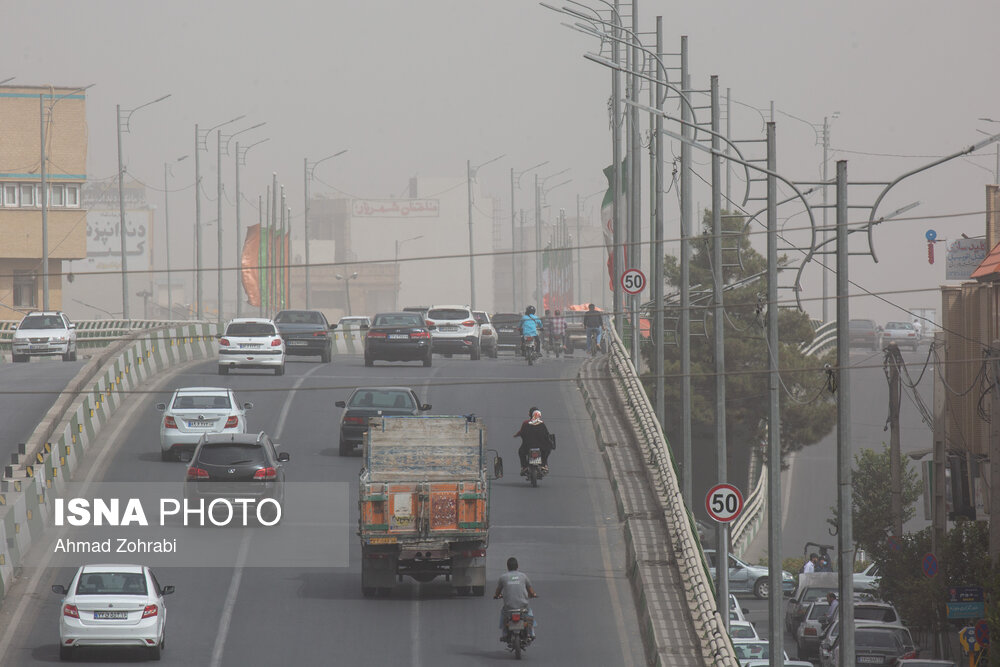 تصاویر: آلودگی شدید هوای شهر قم