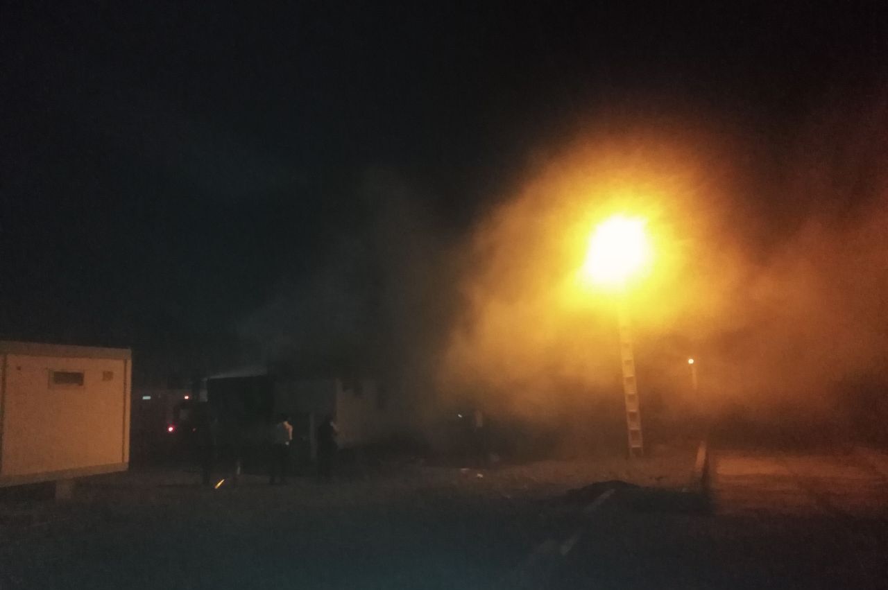 آتش‌سوزی در خوابگاه کانکسی دانشجویان علوم پزشکی بم