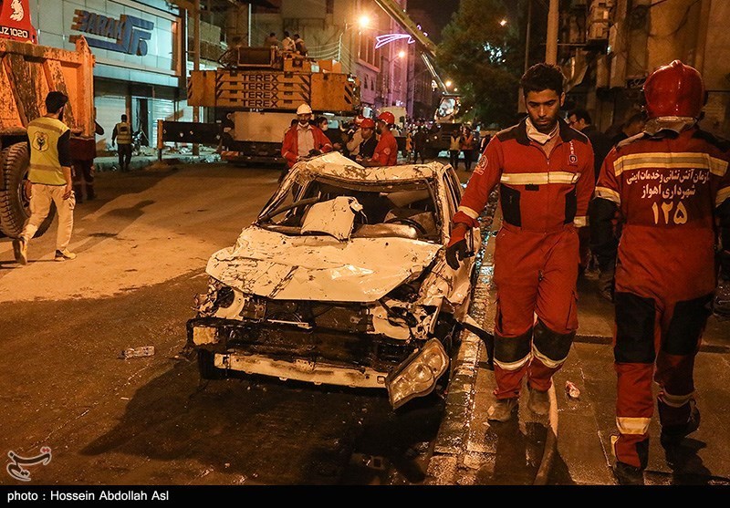 تصاویر: پنجمین روز آواربرداری ساختمان مترو پل