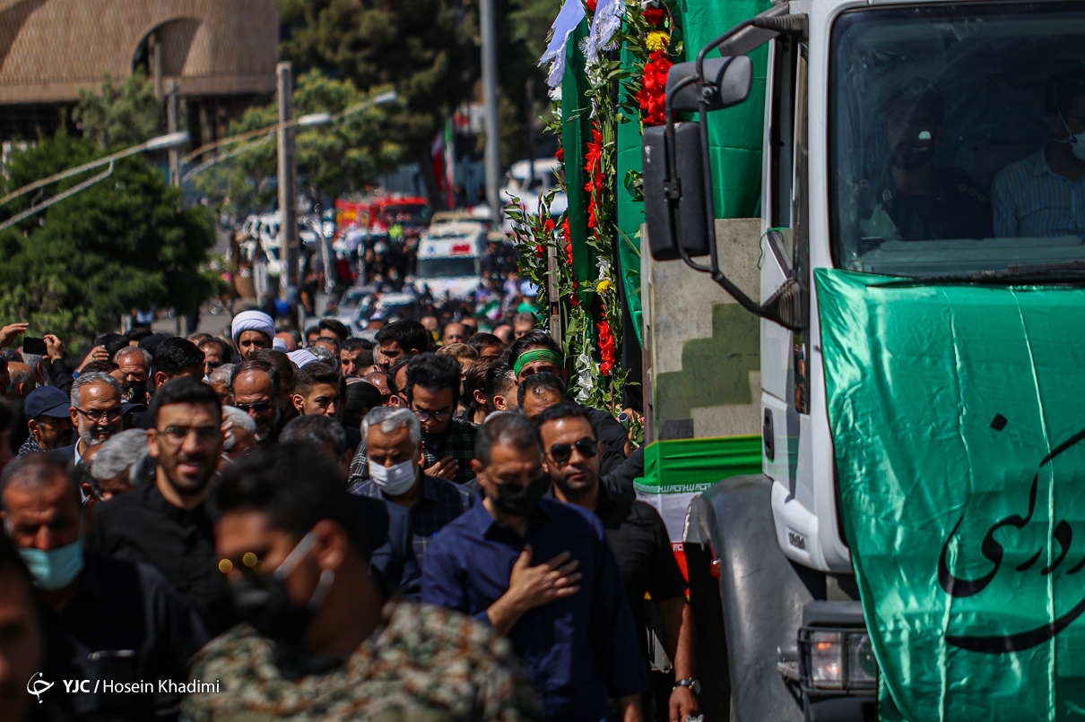 تصاویر: تشییع &laquo;احسان قدبیگی&raquo; شهید صنعت دفاعی - اراک