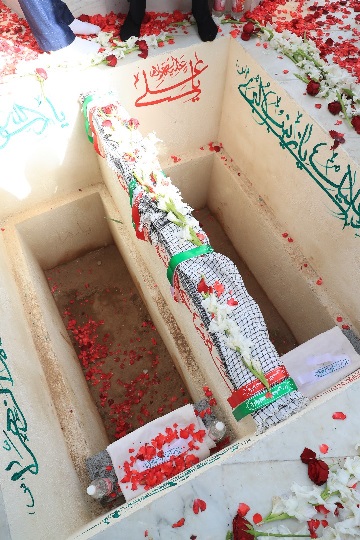 تشییع و خاکسپاری دو شهید گمنام در بانک ملی ایران