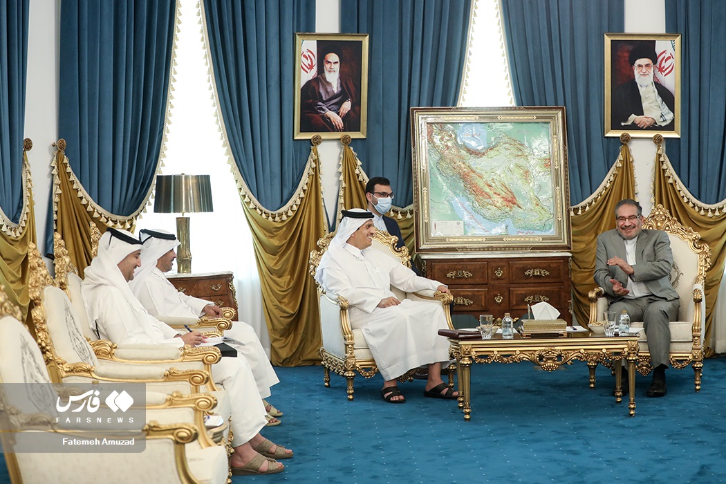 تصاویر: دیدار وزیر امور خارجه قطر با شمخانی