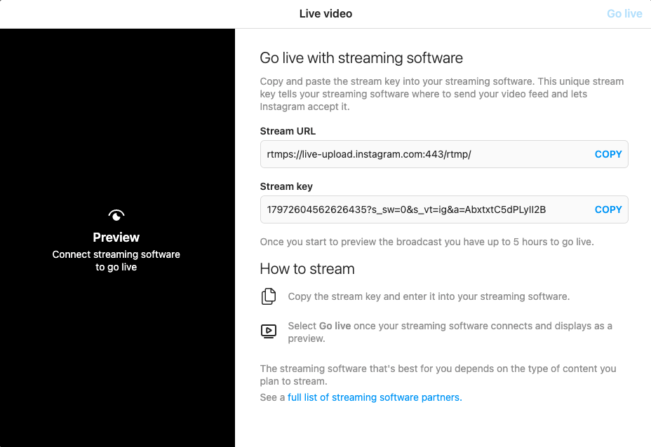 حالا می‌توانید از طریق دسکتاپ روی اینستاگرام پخش زنده داشته باشید