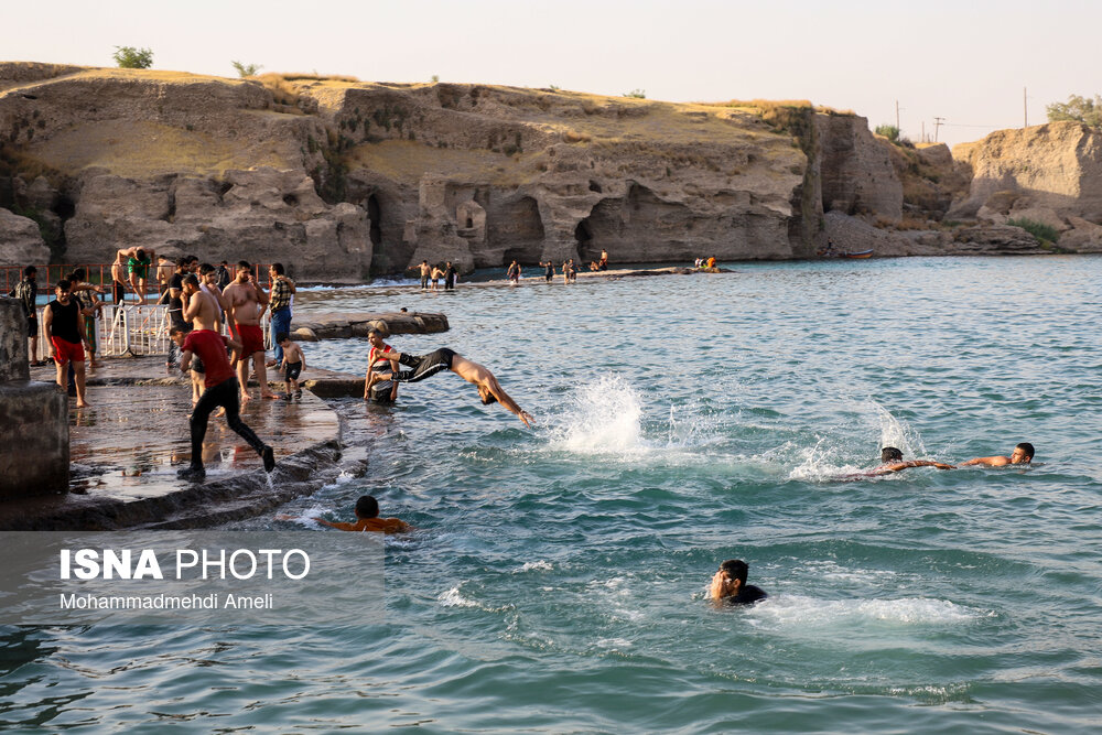 تصاویر: شنا در رودخانه &laquo;دز&raquo;
