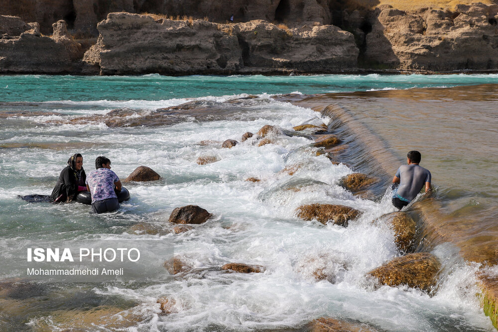 تصاویر: شنا در رودخانه &laquo;دز&raquo;