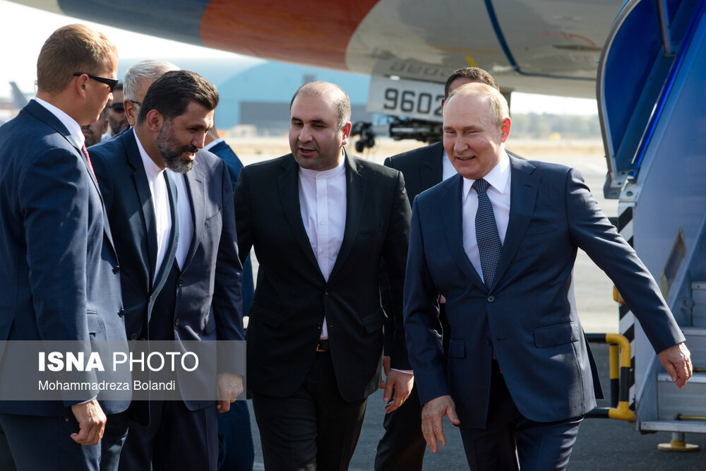 تصاویر: ورود ولادیمیر پوتین، رییس جمهور روسیه به تهران