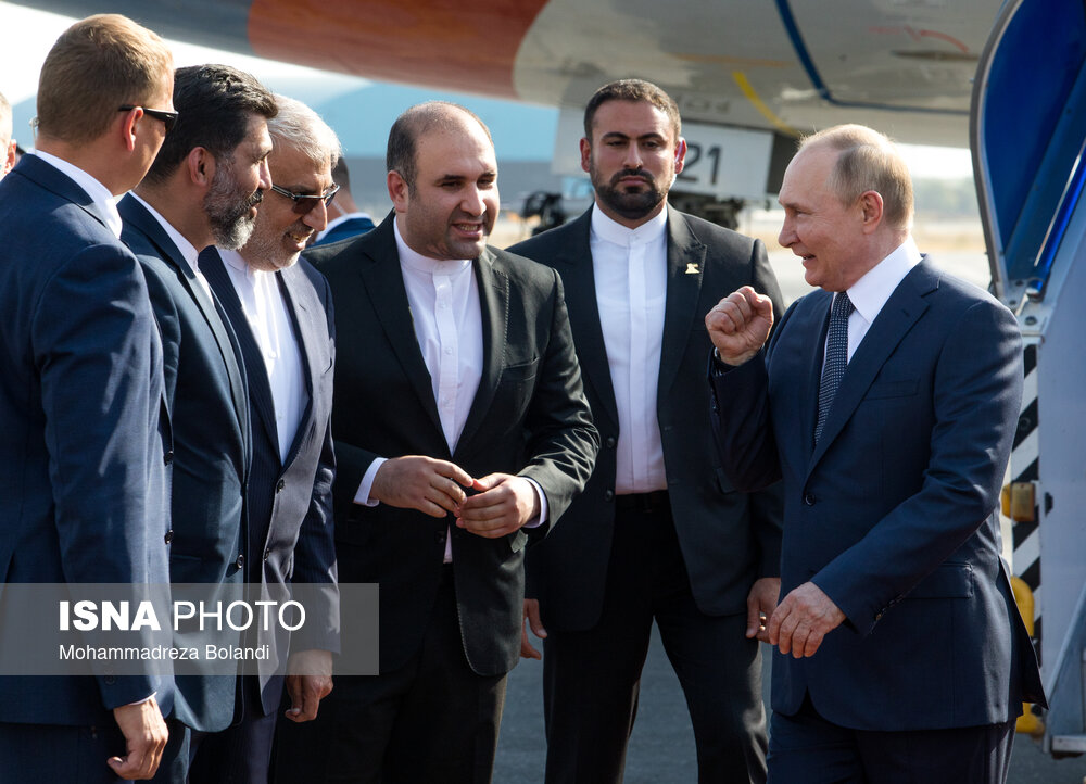 تصاویر: ورود ولادیمیر پوتین، رییس جمهور روسیه به تهران