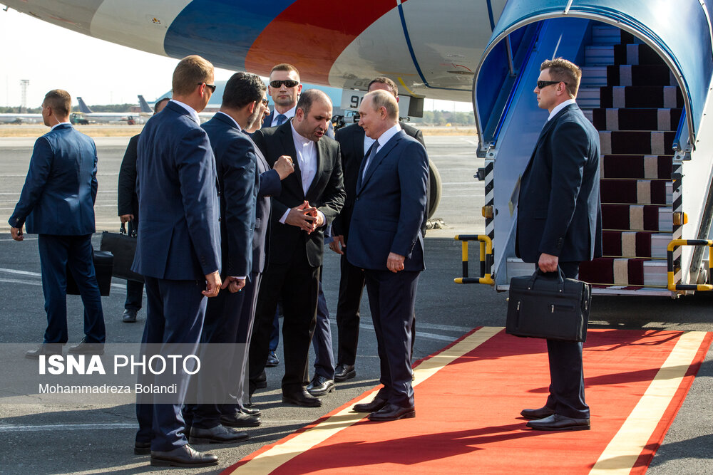 تصاویر: ورود ولادیمیر پوتین، رییس جمهور روسیه به تهران