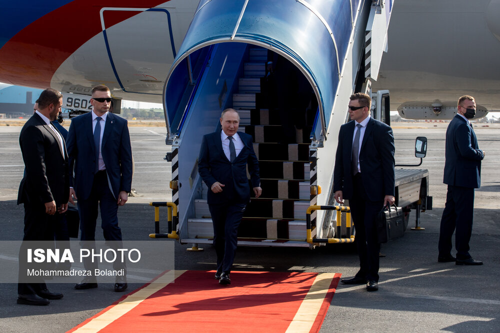 تصاویر: ورود ولادیمیر پوتین، رییس جمهور روسیه به تهران