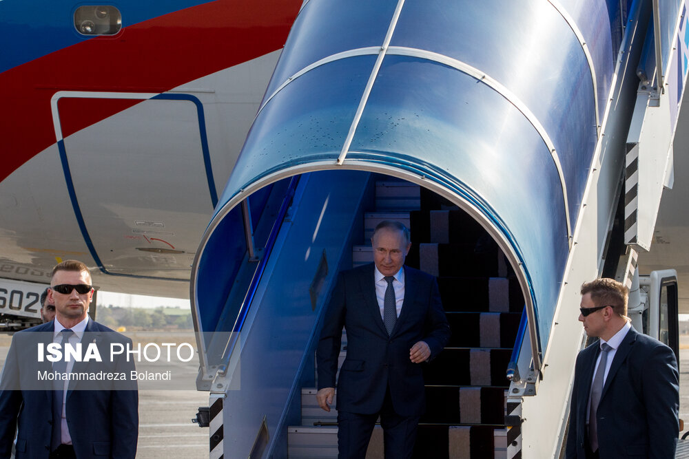 تصاویر: ورود ولادیمیر پوتین، رییس جمهور روسیه به تهران