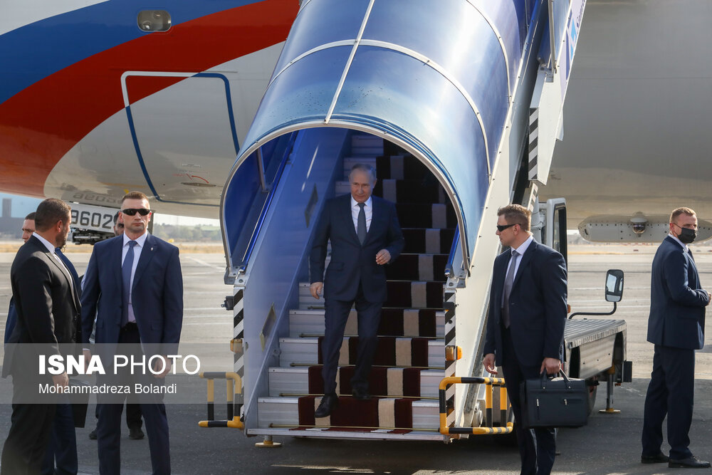 تصاویر: ورود ولادیمیر پوتین، رییس جمهور روسیه به تهران