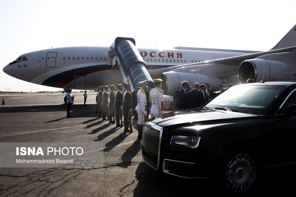 تصاویر: ورود ولادیمیر پوتین، رییس جمهور روسیه به تهران