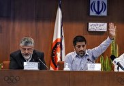 ویدیو / مشاجره لفظی علیرضا دبیر و پولادگر در مجمع فدراسیون کشتی