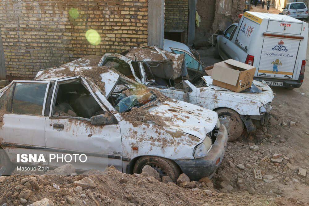 تصاویر: خسارات ناشی از سیل در یزد