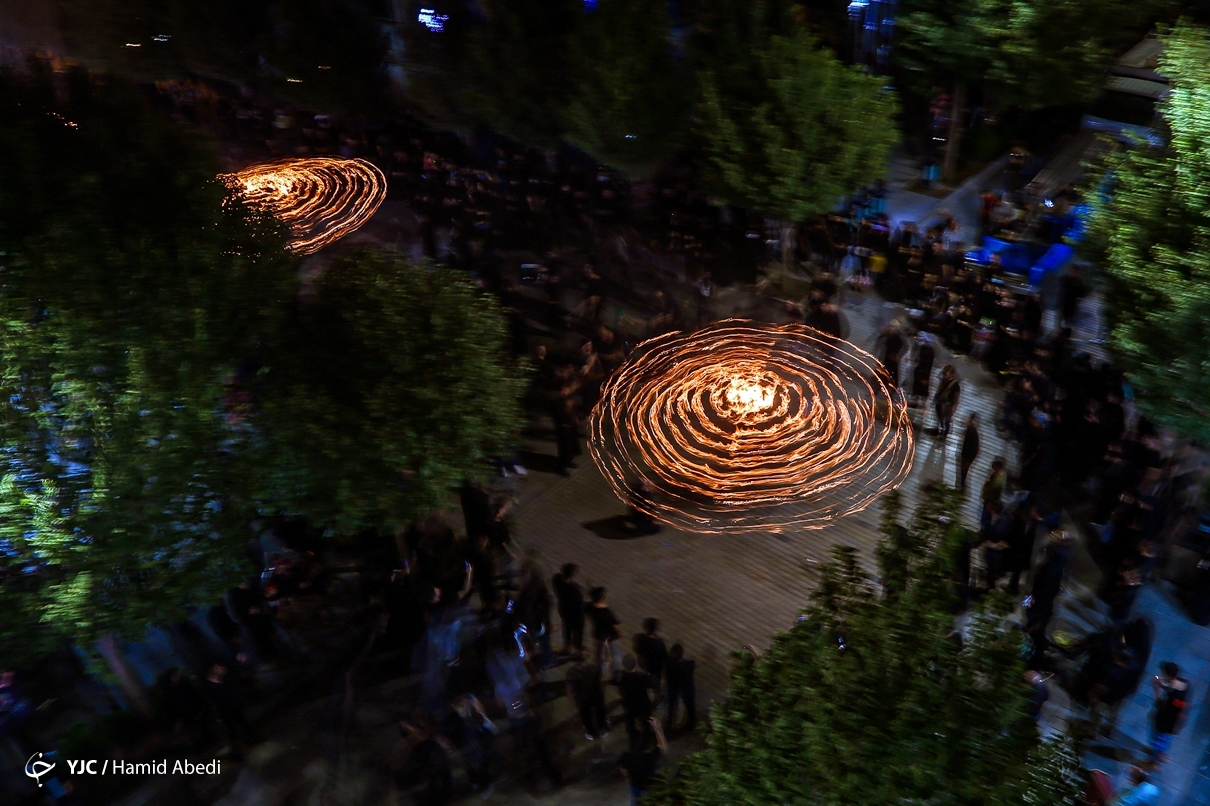 تصاویر: آیین مشعل گردانی عراقی های مقیم تهران و قم