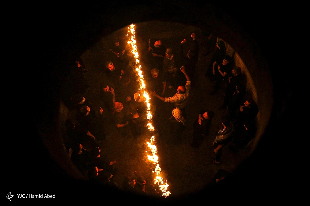 تصاویر: آیین مشعل گردانی عراقی های مقیم تهران و قم